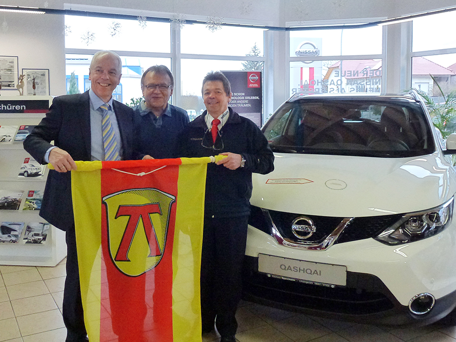 Albert Ungermann und Erich Pipa mit Uwe Oppermann