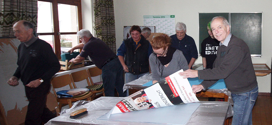 spd linsengericht plakatkleben 2016