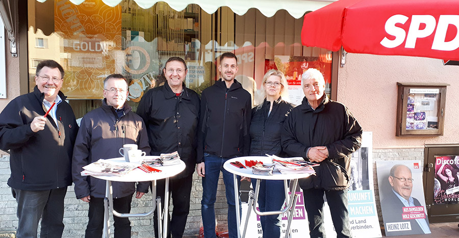 2018 wahlkampf infostand